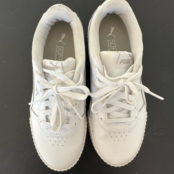 Puma Ladies' White Platform Shoe Carina in size 7.5 - Picture 8 of 11